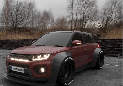 I photoshopped a susuki brezza into a wide one lol