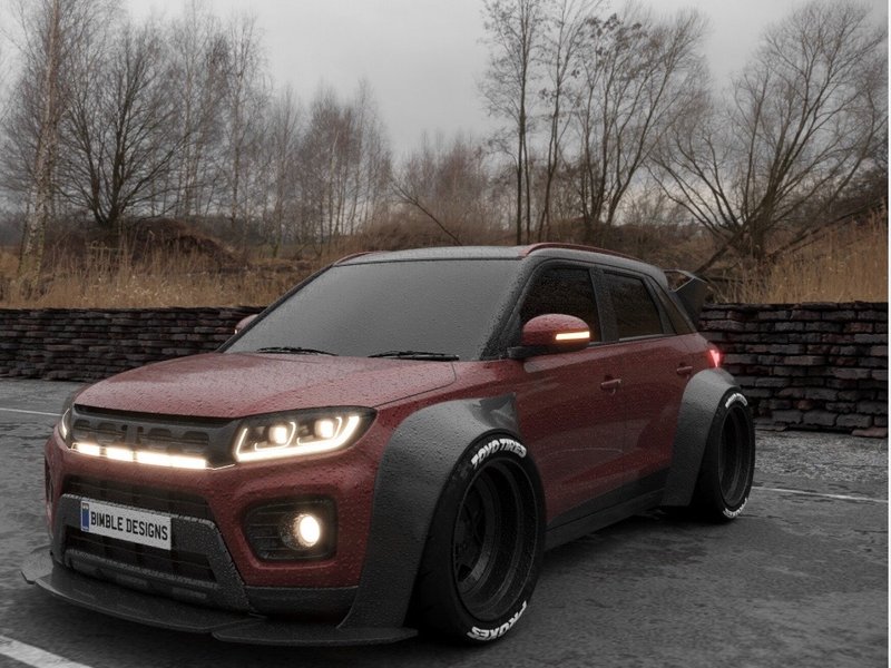 I photoshopped a susuki brezza into a wide one lol